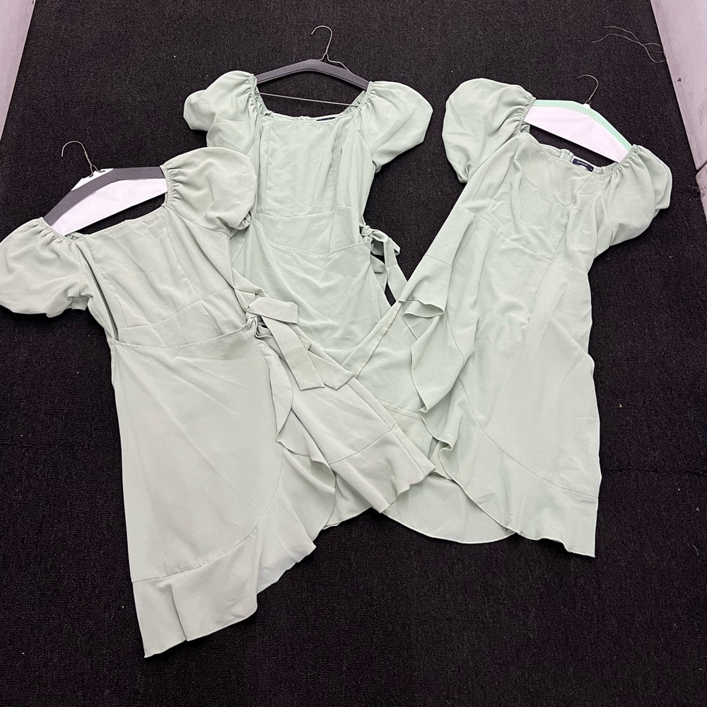 3 sage  Green Dresses